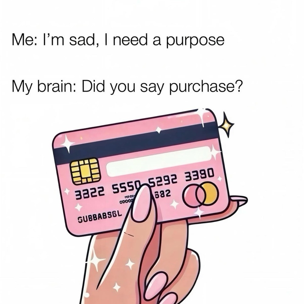 Pink Credit Card Illustration